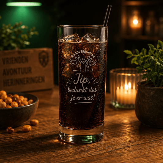 Longdrinkglas met persoonlijke gravure 310 ml - De Knutselier
