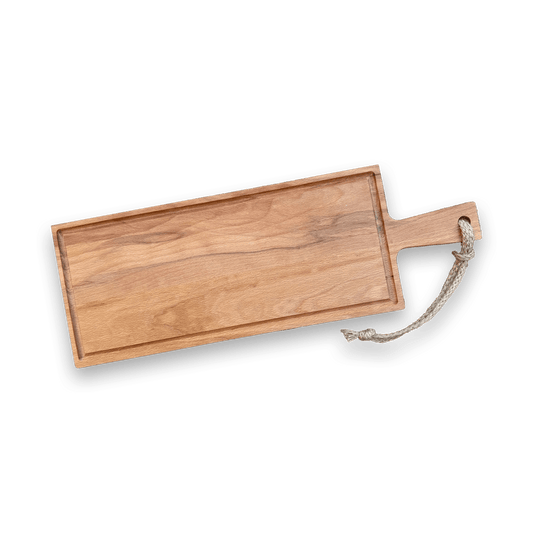 Plank Glenn – Grote beukenhouten borrelplank van 50 x 17 cm - De Knutselier