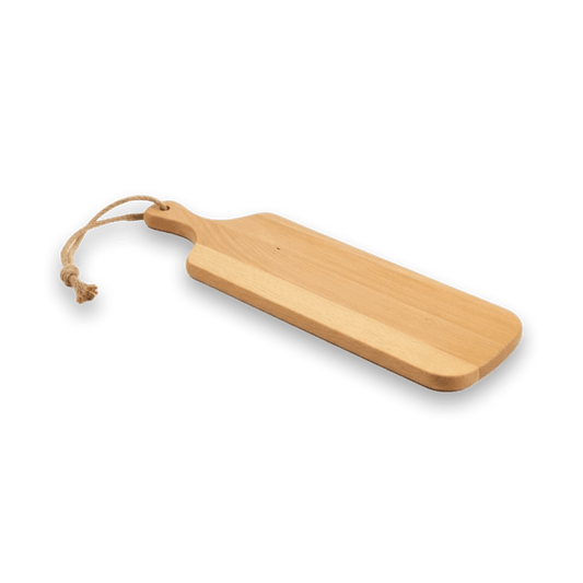 Plank Ivy – Slanke beukenhouten borrelplank 50 × 14 cm - De Knutselier