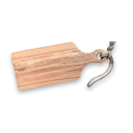 Plank Yara – Beukenhouten borrelplank 35 × 14 cm - De Knutselier