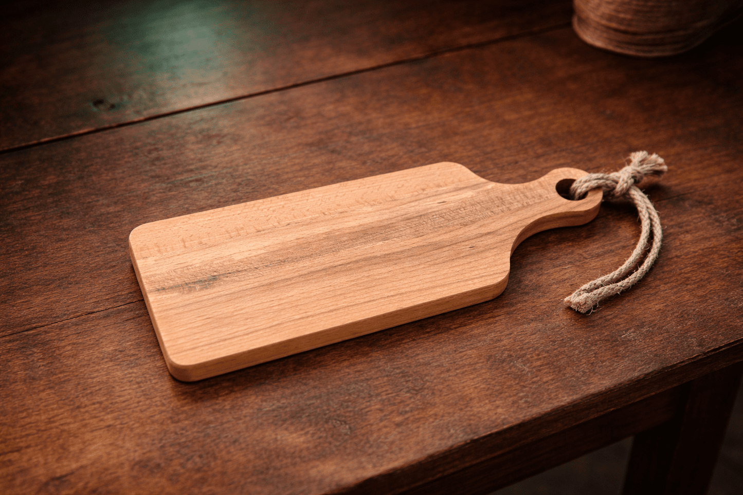 Plank Yara – Beukenhouten borrelplank 35 × 14 cm - De Knutselier