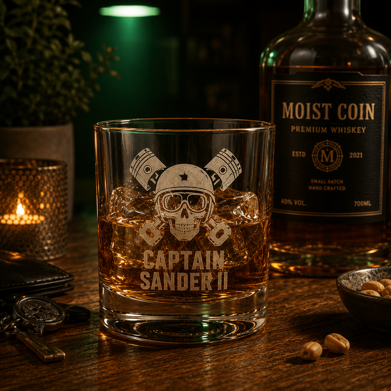 Whiskeyglas met persoonlijke gravure 300 ml - De Knutselier