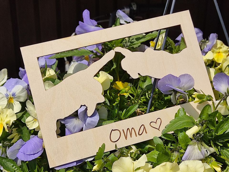 Een houten silhouetcadeau voor oma - De Knutselier