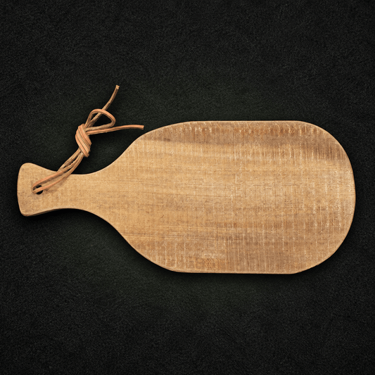 Azobehouten serveerplank 20 × 25 cm – Buitenkansje - De Knutselier