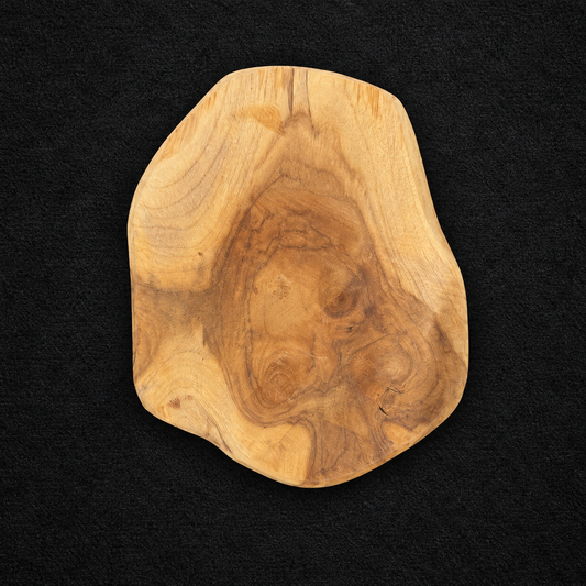 Natuurhouten schijf van circa 25 × 20 cm – Buitenkansje