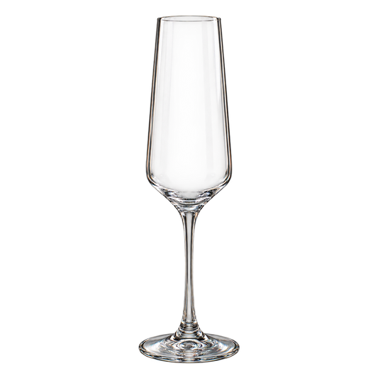 Vrijstaand transparant champagneglas 280 ml