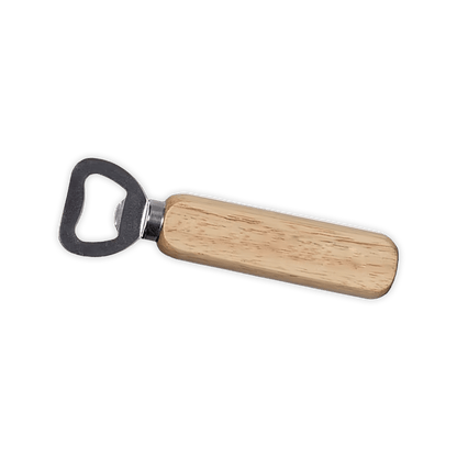 Houten flessenopener van beukenhout – met gravure - De Knutselier