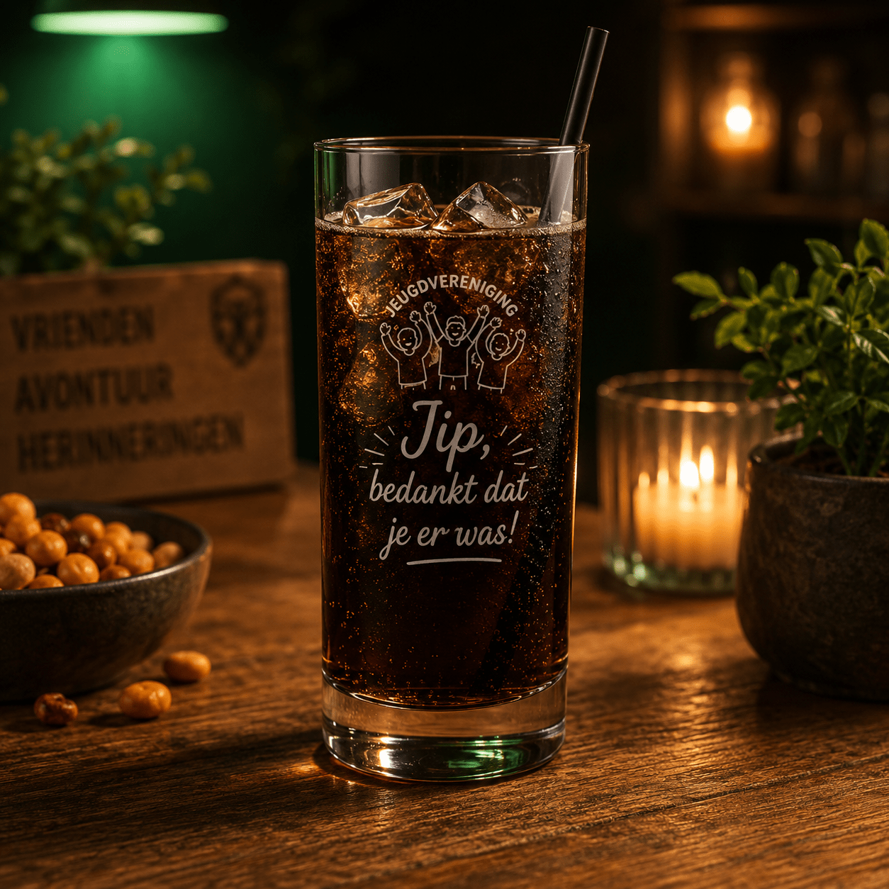 Longdrinkglas met persoonlijke gravure 310 ml - De Knutselier
