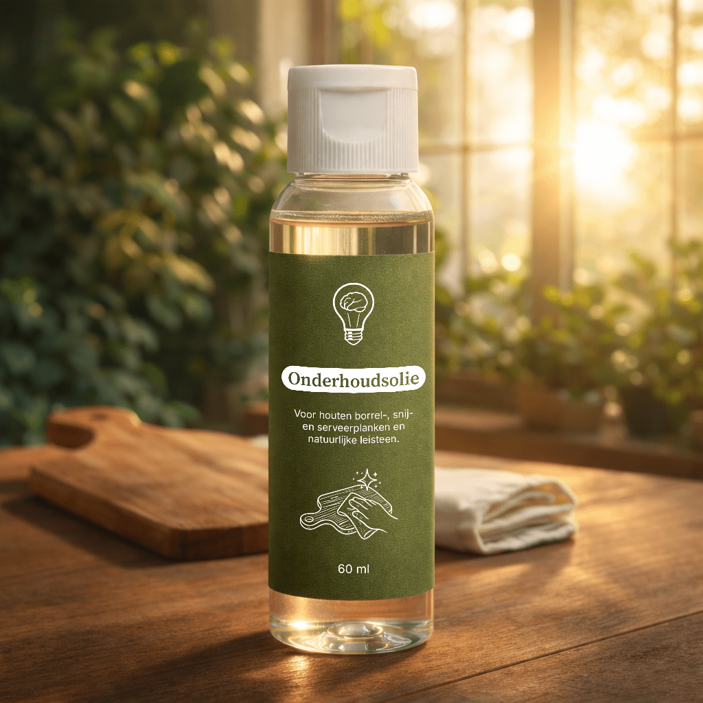 Onderhoudsolie voor hout en leisteen – voedselveilig (60 ml) - De Knutselier