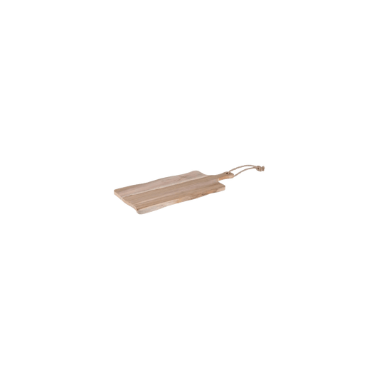 Plank Donny – Teakhouten borrelplank 49 × 20 cm - De Knutselier