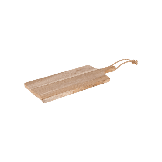 Plank Donny – Teakhouten borrelplank 49 × 20 cm - De Knutselier