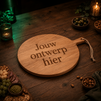 Plank Mello met voorbeeldgravering Jouw ontwerp hier