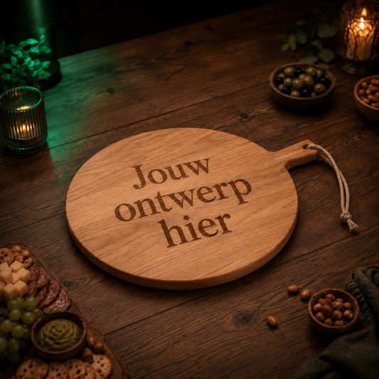 Plank Mello met voorbeeldgravering Jouw ontwerp hier