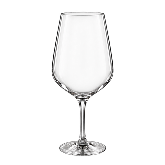 Vrijstaand transparant rood wijnglas 530 ml