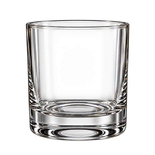 Vrijstaand transparant whiskeyglas 300 ml