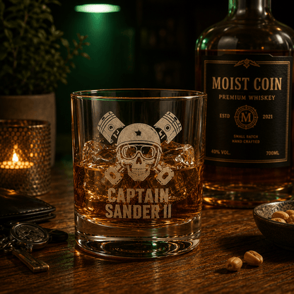 Whiskeyglas met persoonlijke gravure 300 ml - De Knutselier